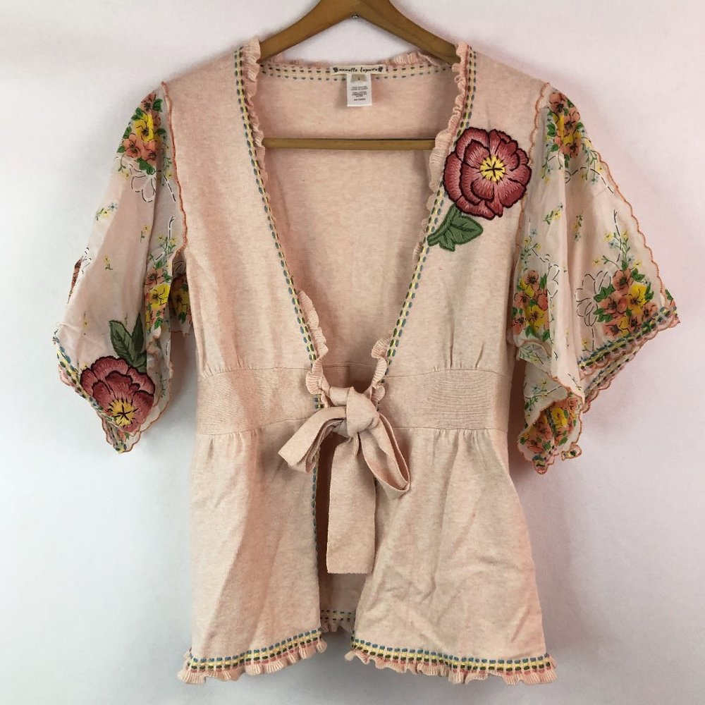 Nanette Lepore Embroidered Cardigan